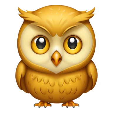 owl emoticon that is crying sticker