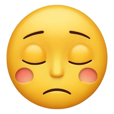 Bored yellow emoji  sticker