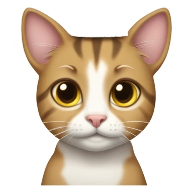 Tabby cat with princess tiara sticker