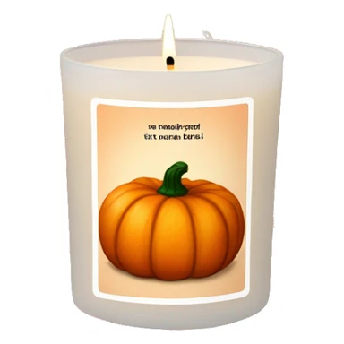 Pumpkin Spice scented candle sticker
