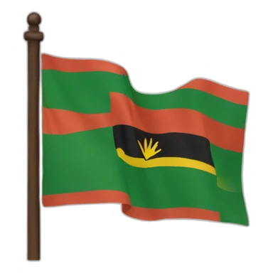 Pam Africa flag  sticker