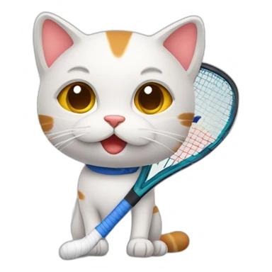 cute cat padel sticker