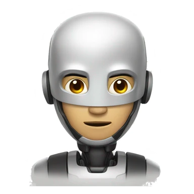asian robot man sticker