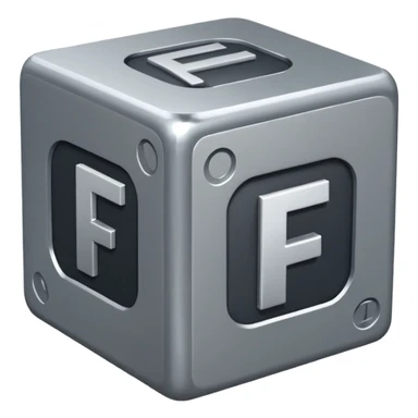 cube with F11# letters on it sticker