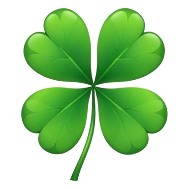 GREEN LEAF FOUR CLOVER sticker