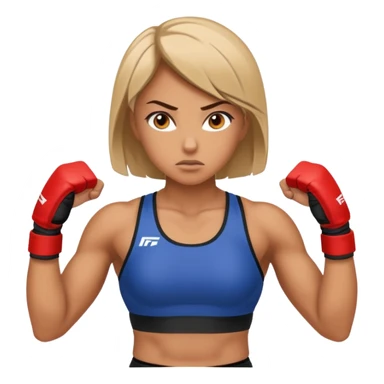 woman making MMA sticker