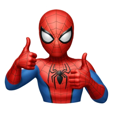Spiderman hand thumb up sticker