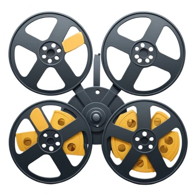 Film reel with shit reels sticker