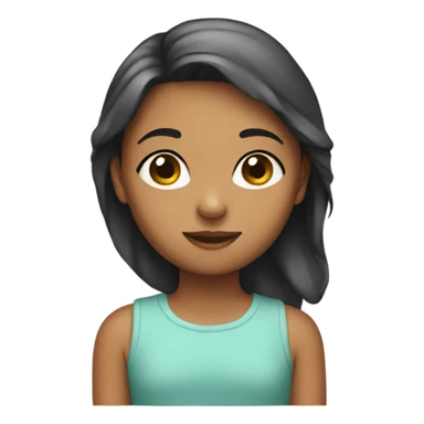 a girl with ki sticker