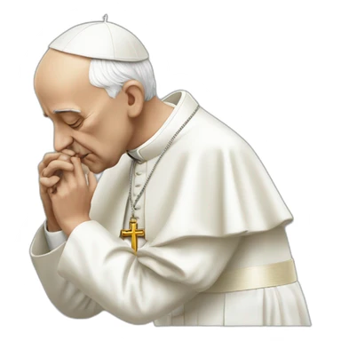 the pope innocently snorting lines sticker