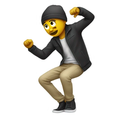 Personne qui fait un dab sticker