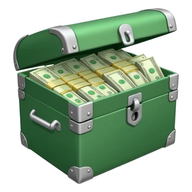 unlocked vault full of cash sticker