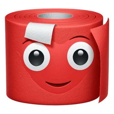 krımızı tuvalet kağıdı sticker