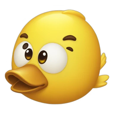 patito de goma amarillo sticker