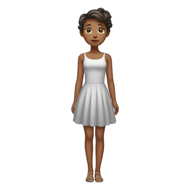The girl in the dress sticker