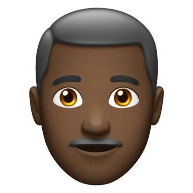 A black man with a faded hair cut sticker