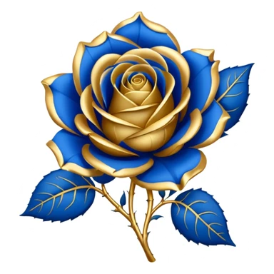 Blue rose award sticker