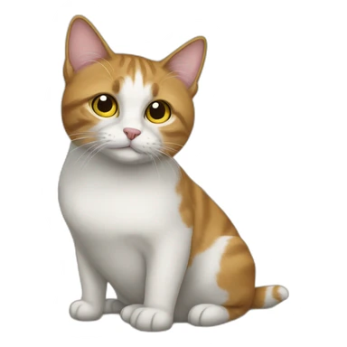 Cat sitting on a dog sticker