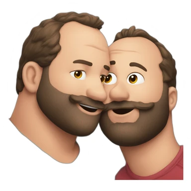 tom segura kissing bert kreischer sticker