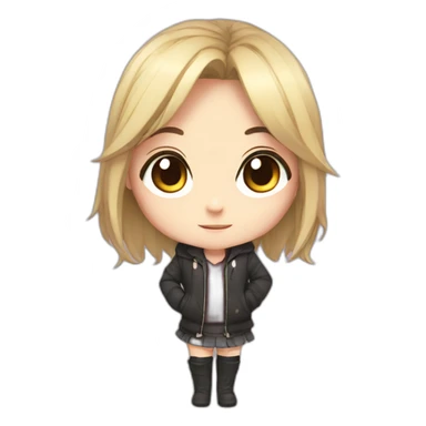 anime chibi girl sticker