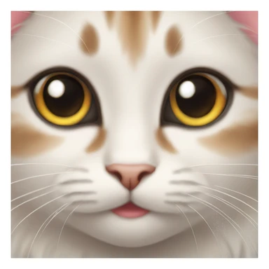 Cute cat with pretty lashes sticker