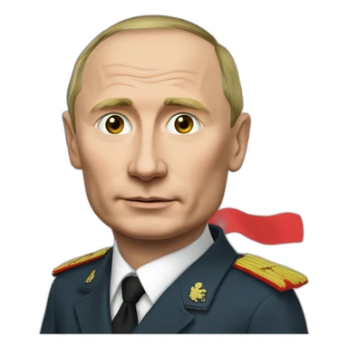 putin with georgia flag sticker