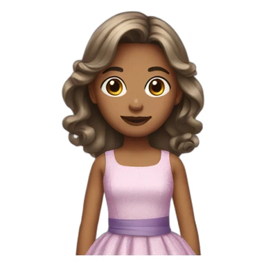 Girl with a dress sticker