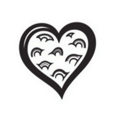 heart, hand drawn doodle style sticker