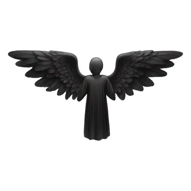 black angel wings sticker