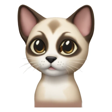 Plushie siamese cat sticker