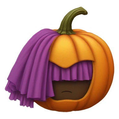 pumpkin with a tutu sticker