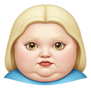 Morbidly obese girl sticker