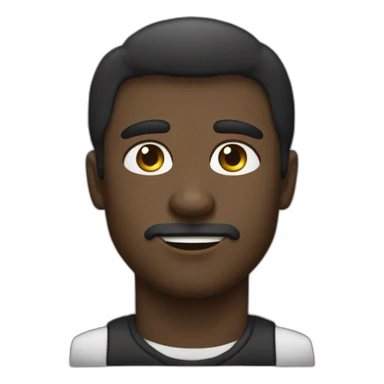 Negro del wasap , estilo harald lieske sticker