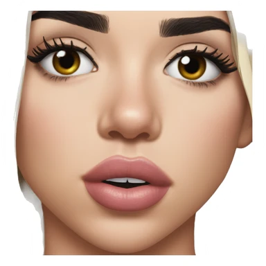 Dua lipa giving me a kissy face sticker