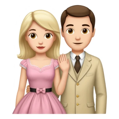 male getting sissified by his smug wife sticker