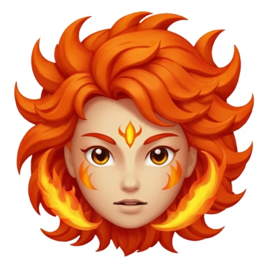 pasión celestial, con fuego y con mucho poder sticker