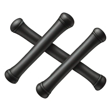 electric batons crossed over  sticker