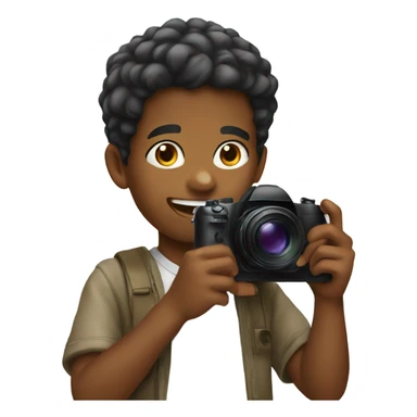 Kid taking a picture  sticker