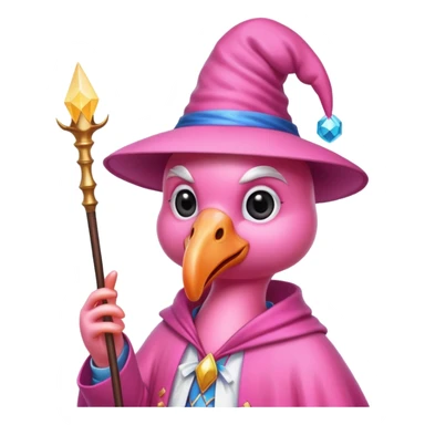 A Flamingo wizard. sticker