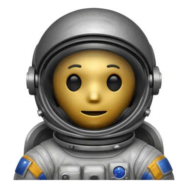 dark grey astronaut helmet, obscured face  sticker
