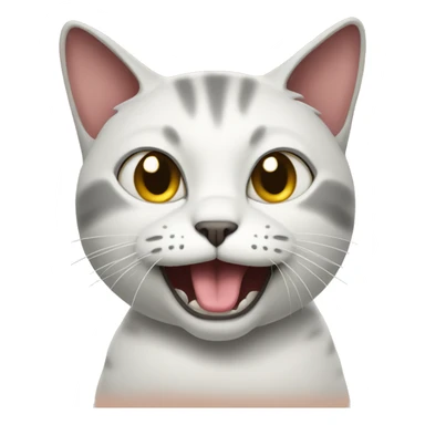 cat with sarcasm face sticker