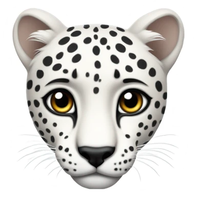 white cheetah star sticker