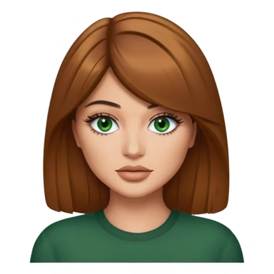 Kylie Jenner light brown hair green eyes sticker