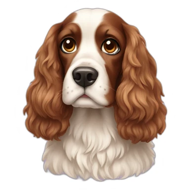 Beauty spaniel sticker