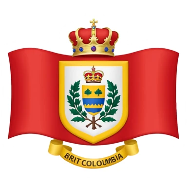 the flag of beautiful british columbia sticker