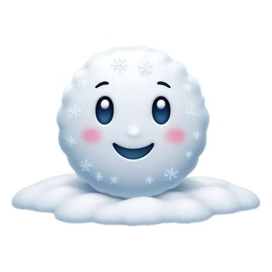 Cinematic Realistic Snow Emoji, Soft and delicate, with fluffy snowflakes drifting gently to the ground. The snow blankets the landscape in a peaceful, serene hush, creating a calm and sparkling atmosphere. Soft glowing outline, capturing the essence of tranquility, winter beauty, and crisp, clean freshness in a scene of falling snow! sticker