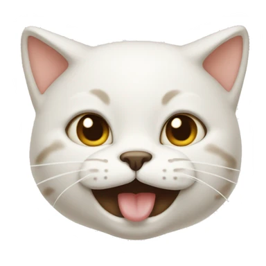 Cat with cream on its face sticker