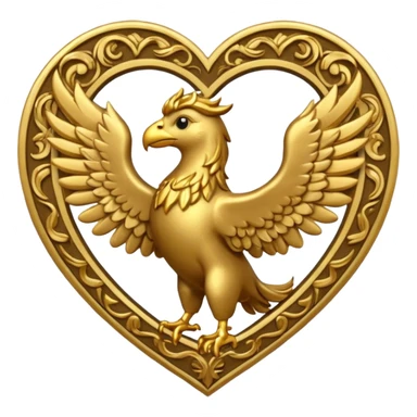 griffin themed heart sticker