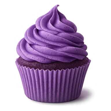 purple cupcake sticker