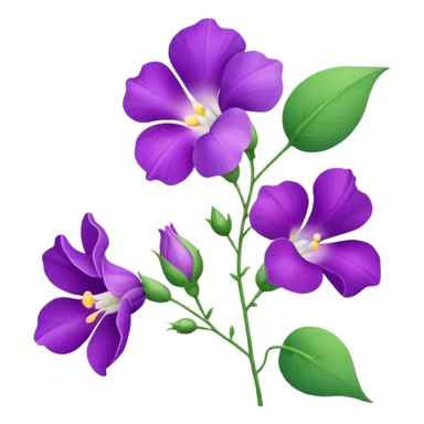sweetpea flower sticker